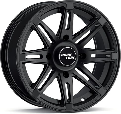 RockTrix RT103 14in ATV Wheel Rim 14x7 Matte Black, 4x156 Bolt Pattern, 4+3 offset, Compatible with Polaris Sportsman RZR Ranger (4/156) in Kuwait