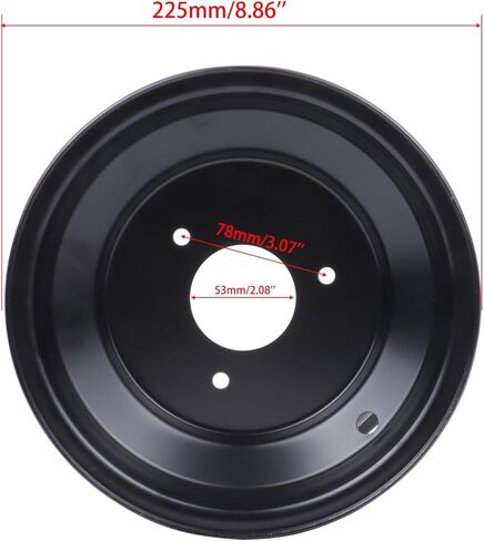 محور حافة العجلة الأمامية 8 بوصة مع 3 فتحات يناسب إطارات 19x7.0-8 معظم ATV Go Kart على الطرق الوعرة والدراجات الترابية الرباعية (3 فتحات 8 بوصات حافة عجلة ATV) in Kuwait