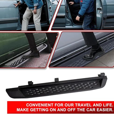 Dermon Raptor Style Running Boards for 2021-2024 Ford Bronco 2 Doors (Not fit Bronco Sport or Bronco w/o Rock Rail) Pedals Side Step Bar Side Steps Rock Rail Heavy Duty Black in Saudi Arabia