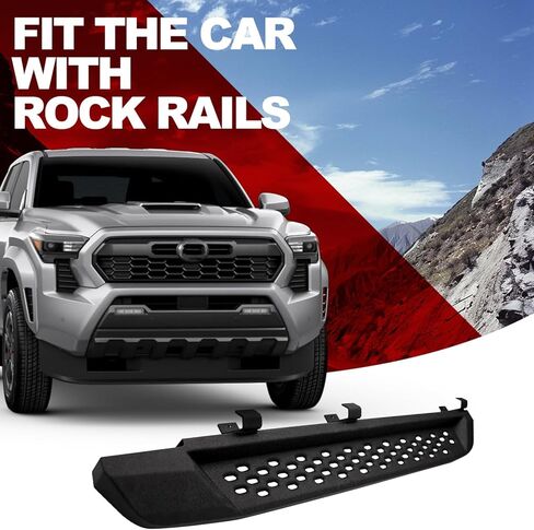 Dermon Raptor Style Running Boards for 2021-2024 Ford Bronco 2 Doors (Not fit Bronco Sport or Bronco w/o Rock Rail) Pedals Side Step Bar Side Steps Rock Rail Heavy Duty Black in Saudi Arabia