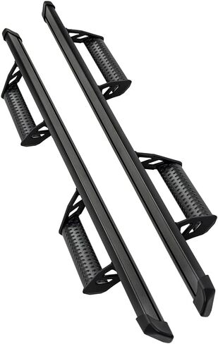 Aluminum Running Boards for 2025 2026 Toyota 4Runner w/o Side Skirts 600 Lbs Nerf Bars Off Road Exterior Accessories Drop Down Hoop Style Black 2Pcs in Saudi Arabia