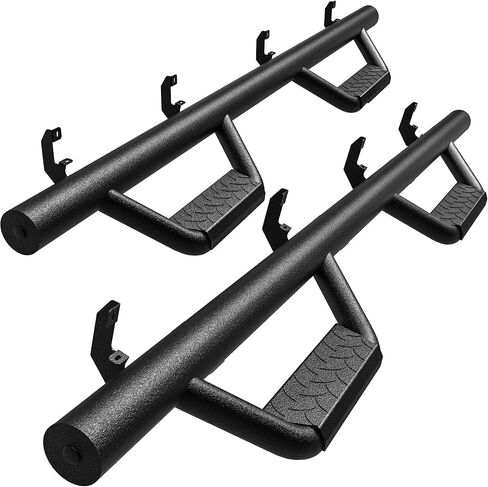 YITAMOTOR Drop Running Boards Compatible with 2019-2026 Chevy Silverado & GMC Sierra 1500 Crew Cab, 2020-2026 2500HD 3500HD (Excl. 2019 1500 LD), Black Carbon Steel Side Steps Nerf Bars Rails in Kuwait