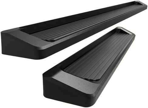 APS Premium Running Boards 6in Black Compatible with Chevy Express GMC Savana 03-26 in Kuwait