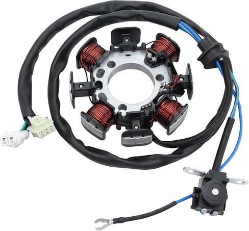 WOOSTAR 8 Coil 5 Wire Magneto Stator Replacement for TTR230 TTR 230 TT-R230 TT R230 2005-2017 Dirt Pit Bike in Kuwait