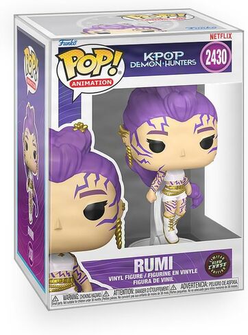 Epic Collectibles Pop Anime: K Pop Demon Hunters - Rumi with Marks (Chase Variant) Glows in the Dark Vinyl Figure Bundled with Box Protector Compatible for Funko in Kuwait
