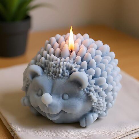 Hedgehog Candle Mold Animal Mold Resin Casting Molds for Making Candle Resin Pillar Aromatherapy Gypsum Candles Wax Clay Craft in Kuwait