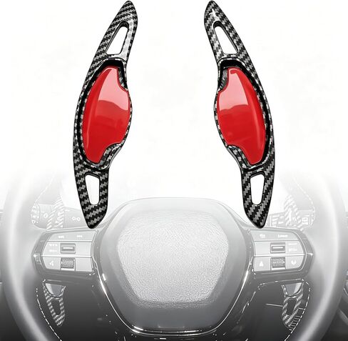 Aluminum Paddle Shifter Extensions Compatible with Honda Civic 11th 2022-2026 for CR-V Accord Pilot 2023-2026 Accessories Car Paddle Shift Extended Interior Shift Cover Trims -Red in Kuwait