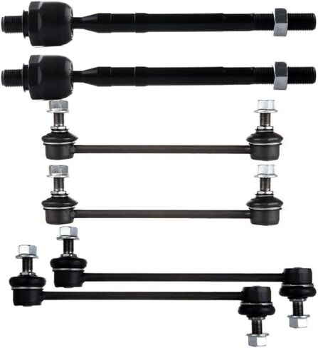 Suspension Kit Sway Bars Tie Rod Front Rear Left Right 6pcs for Hyundai for Kia for Sportage 2.0L/2.7L 2005-2010 2WD Steel Alloy Coated in Kuwait