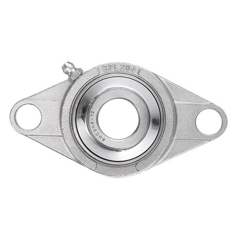 A08F-2 Pcs SUCFL204-12 Pillow Block Bearings 3/4 Inch Bore Self Alignment, Solid Cast Iron Base Mounted Chrome Steel Bearings in Saudi Arabia
