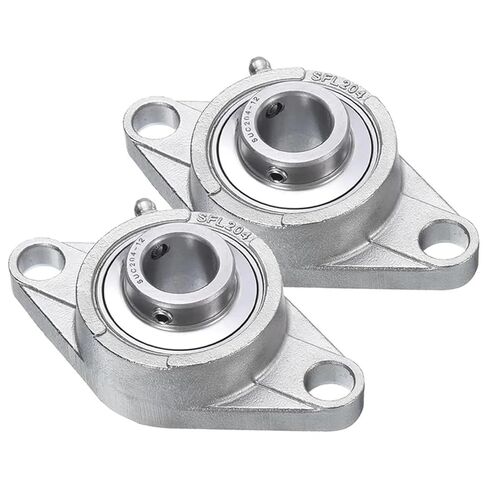 A08F-2 Pcs SUCFL204-12 Pillow Block Bearings 3/4 Inch Bore Self Alignment, Solid Cast Iron Base Mounted Chrome Steel Bearings in Saudi Arabia