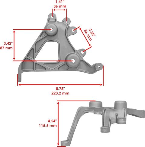 Caltric Front Fender Left Headlight Bracket Compatible with Yamaha Raptor 700R YFM700 2011-2012 / Raptor 700 YFM700 2006-2012 in Kuwait