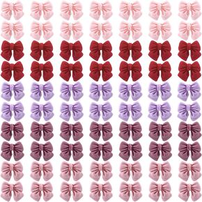 Incinkod 75 Pcs 3 Color Assorted Mini Resin Bows Flatback Charms, Cute Bow Embellishments Bulk for Hair Clips, Jewelry Making, Valentines, Galentine in Saudi Arabia