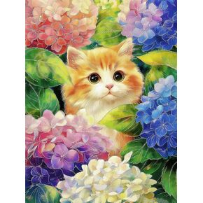 Colorful Flowers Elephant 5D Diamond Painting Kits for Adults,Butterfly Diamond Art, Full Drill Round Rhinestone Dot Gem Art Crafts, DIY Paint with Diamonds for Home Wall Decor 12x16 Inch in Kuwait
