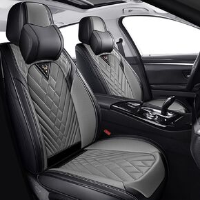 Fit for Honda Accord Seat Covers 2000-2026, Nappa Leather, 360° Full Protection, Thick Padding & Memory Foam, Waterproof & Stain-Resistant Car Seat Cover (Standard 5 Seats,Black) in Saudi Arabia