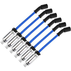 10.2 MM Racing Spark Plug Wires for Silverado 1500 Express 2500 Express 3500 Sierra 1500 Savana 2500 4.3L V6 2014-2022 BLUE in Kuwait