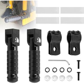 Sporacingrts Universal Foldable Foot Pegs with 90° Bracket, Adjustable Motorcycle & Bicycle Pedal Kit, Compatible With 1.18–1.35" (30–35mm) Round Frames in Kuwait