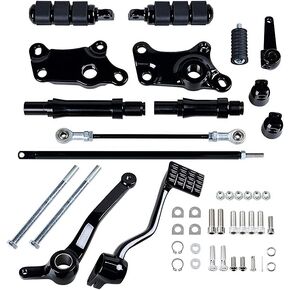 AstraDepot Black Forward Controls Foot Pegs Compatible For Harley Davidson Sportster 883 1200 XLH XL 91-03 in Kuwait