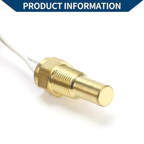 12V/24V Universal Water Temp Sensor Kit, 1/8"NPT 1.26" Red Adapter 210'F on - 195'F Off for Automotive Radiator & Engine Cooling in Kuwait