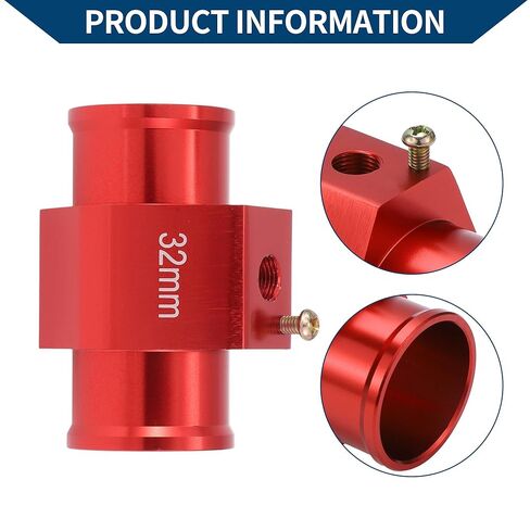 12V/24V Universal Water Temp Sensor Kit, 1/8"NPT 1.26" Red Adapter 210'F on - 195'F Off for Automotive Radiator & Engine Cooling in Kuwait