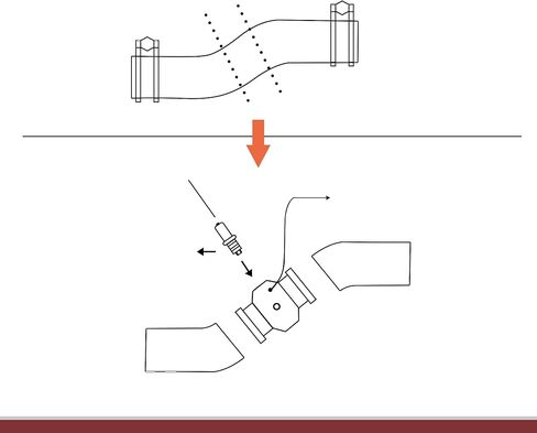 1 Set Car Water Coolant Temperature Sensor Adapter Joint Pipe Radiator Sensor Adaptor 32mm Silver Tone in Kuwait