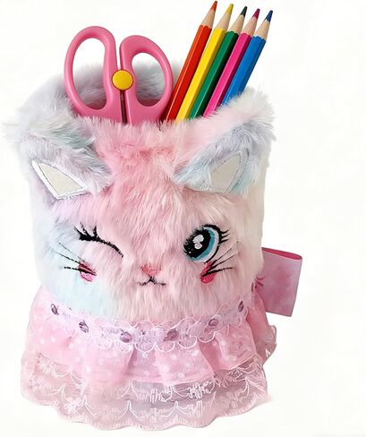 Colored Pen Holder for Desk, Cute Pencil Holder Pen Cup Marker Holder Makeup Brush Holders, Desk Accessories & Workspace Organizers for Home, Office in Saudi Arabia