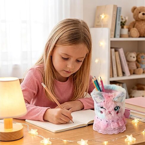 Colored Pen Holder for Desk, Cute Pencil Holder Pen Cup Marker Holder Makeup Brush Holders, Desk Accessories & Workspace Organizers for Home, Office in Saudi Arabia