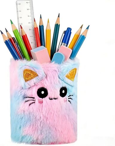 Colored Pen Holder for Desk, Cute Pencil Holder Pen Cup Marker Holder Makeup Brush Holders, Desk Accessories & Workspace Organizers for Home, Office in Saudi Arabia