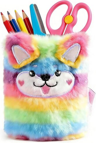 Colored Pen Holder for Desk, Cute Pencil Holder Pen Cup Marker Holder Makeup Brush Holders, Desk Accessories & Workspace Organizers for Home, Office in Saudi Arabia