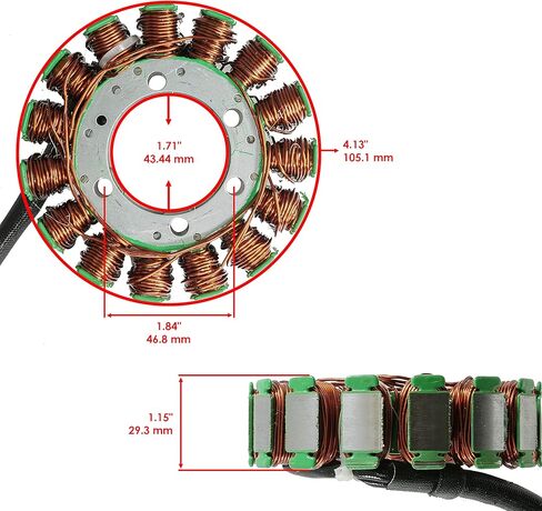Caltric Stator and Regulator Rectifier with Gasket Compatible with Yamaha Viking 700 Yxm700 2014-2017 in Kuwait