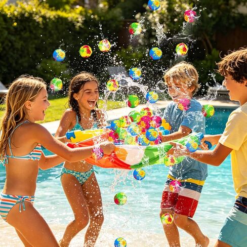 Xuyyicao 36 Pcs Water Splash Balls,2 Inch Mini Super Splashers Water Bombs,Colorful Outdoor Water Absorbent Balls for Swimming Pool,Summer Beach,Fun Lawn,Party Favors(4 Colors) in Saudi Arabia