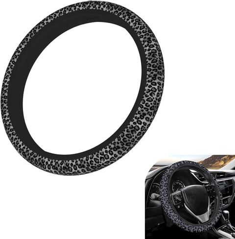 Car Steering Wheel Cover, Cute Wildflower Steering Wheel Protector, Universal 15In Car Interior Accessories for Women (Multicolored) in Kuwait