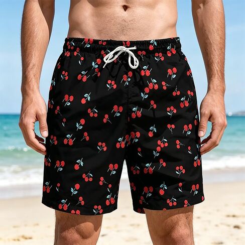 Tropical Style Beach Pants, Men's Casual Patterned Shorts in Saudi Arabia