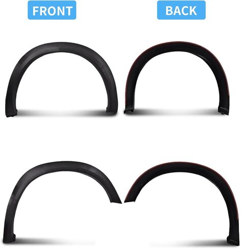 Fender Flares Compatible with Ram 1500 2009-2018 (1500 Fleetside models only) (Not fit R/T Models) Black Paintable Factory Style 68054339AB, 68054338A 4pc in Kuwait