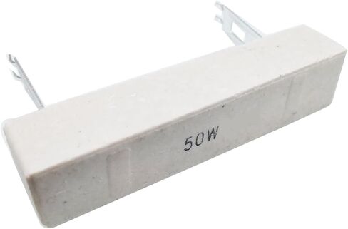 1 Pc 3 Ohm 50W Wire Wound Ceramic Cement Power Resistor with Axial in Kuwait