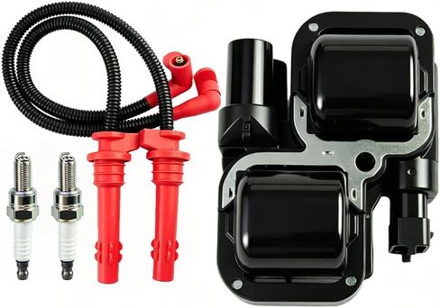 Ignition Coil 2876049 with Spark Plug w/Wire Cap Compatible with Polaris 2014-2023 RZR XP 1000 4 900 Trail S 900 XP 4 Turbo S 4010425 4014296 4017695 4017694 in Kuwait
