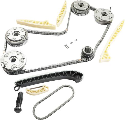 New M272 Engine Timing Chain Kit w/4Pcs VVT Gears Intake/Exhaust Fit for Mercedes Benz C230 C280 C300 C350 CLK350 E350 GLK350 ML350 ML450 R350 SLK350 2.5L 3.0L 3.5L V6 2005-2013 2720506847 in Saudi Arabia