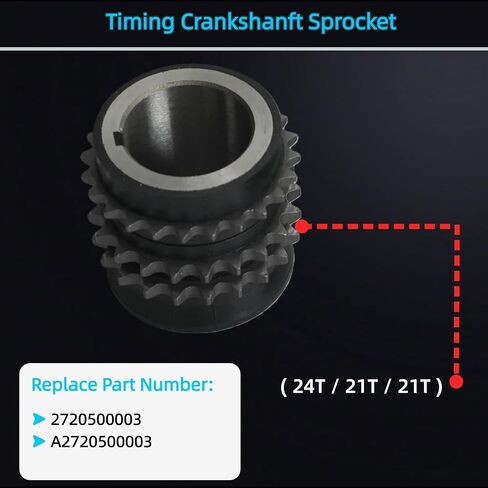New M272 Engine Timing Chain Kit w/4Pcs VVT Gears Intake/Exhaust Fit for Mercedes Benz C230 C280 C300 C350 CLK350 E350 GLK350 ML350 ML450 R350 SLK350 2.5L 3.0L 3.5L V6 2005-2013 2720506847 in Saudi Arabia
