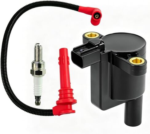 Ignition Coil 2876049 with Spark Plug w/Wire Cap Compatible with Polaris 2014-2023 RZR XP 1000 4 900 Trail S 900 XP 4 Turbo S 4010425 4014296 4017695 4017694 in Kuwait