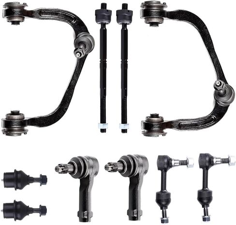 OKJHFD 10X Complete Control Arm Ball Joint Tie Rod Sway Bar Kit for Ford for F-150 2004-2005 in Kuwait