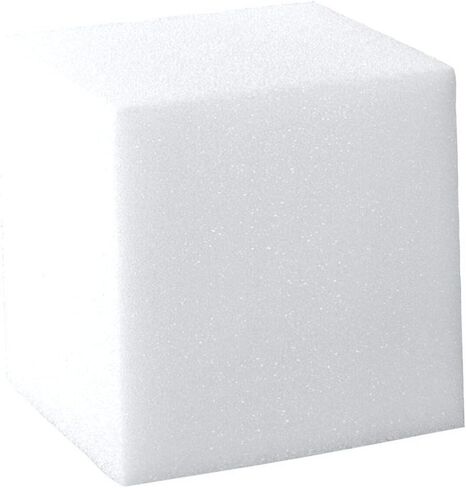 FoamRush 12" x 12" x 12" Pit Foam Blocks/Cubes for Skateboard Parks, Gymnastics Companies, and Trampoline Arenas, White - Pack of 10 in Kuwait
