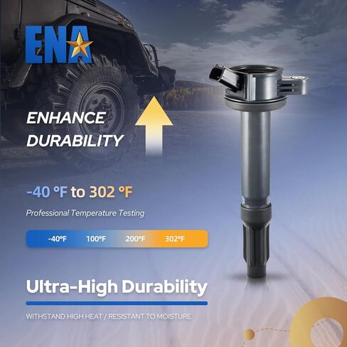 ENA Set of 6 Ignition Coil Pack Compatible with Mercury Ford 2008-2012 Escape, 2006-2012 Fusion, 2009-2011 Mariner 2006-2011 Milan, 2006 Lincoln Zephyr Replacement for DG514 C1594 UF486 3.0L V6 in Kuwait