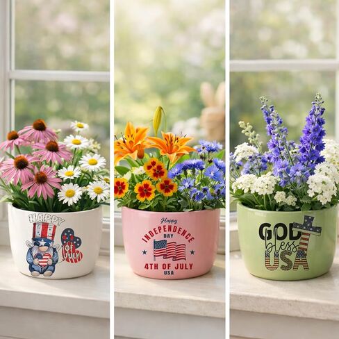 36 Pcs 4th of July Rub-On Transfer Stickers for Crafts, Patriotic Waterproof Vinyl Decals for Cups, Mugs, Jars & Independence Day Decorations in Kuwait
