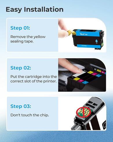 Compatible with 812XL Ink Cartridges Combo Pack Remanufactured for Epson 812XL 812 Ink Cartridges | for Epson Workforce Pro WF-7840 WF-7820 WF-7310 EC-C7000 (4 Pack，Black Cyan Magenta Yellow) in Kuwait