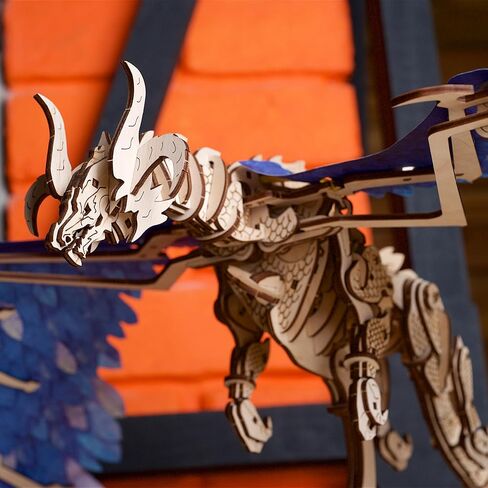 UGEARS Windstorm Dragon، مجموعة نماذج، أحجية ثلاثية الأبعاد، مجموعات نماذج ميكانيكية للبالغين للبناء، أحجية تحفيز الدماغ، مجموعة هوايات in Kuwait