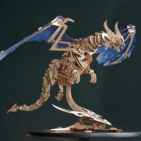 UGEARS Windstorm Dragon، مجموعة نماذج، أحجية ثلاثية الأبعاد، مجموعات نماذج ميكانيكية للبالغين للبناء، أحجية تحفيز الدماغ، مجموعة هوايات in Kuwait