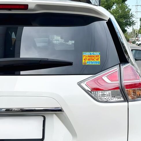 100 Pcs Funny Parking Warning Stickers, Humorous “Learn to Park" Car Stickers, Self Adhesive Prank Labels for Cars, Windshield Notes, Gag Gift Stickers in Saudi Arabia
