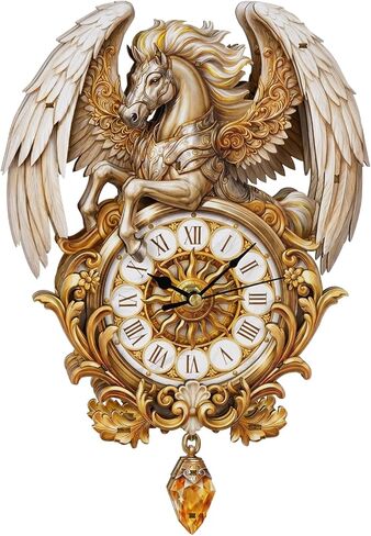 3D Wooden Puzzle for Adults - Forest Deer Clock, Mechanical Wall Clock Kit with Pendulum, 3D Puzzles for Adults DIY Room Home Decor, Holiday Birthday Gift for Men Women in Saudi Arabia