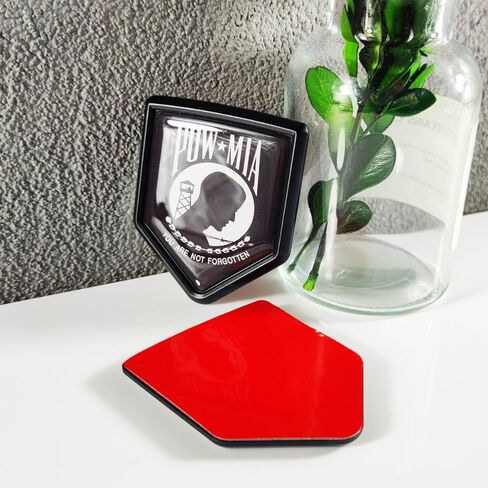 ملصق Newperlite Pow Mia Flag ملصق سيارة شعار أنت لم تنسَ علم السيارة وإكسسوارات تزيين السيارة، درع كروم لسيارات الشاحنات، عبوتان in Kuwait