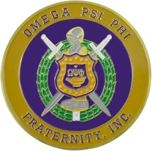Omega Psi Phi 3D Stamped Aluminum Car Emblem in Saudi Arabia