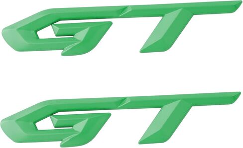 GT Decals for Car 3D Metal Sticker Self Adhesive Car Emblem and Badge Scratch Covering Decoration for Truck Motorcycle Body Fender Tail Exterior Accessories Pack of 2 (Black) in Saudi Arabia